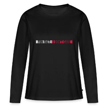 Je me fiche des faits - T-shirt manches longues Premium bio Femme - noir - Devant - Julia (174cm)