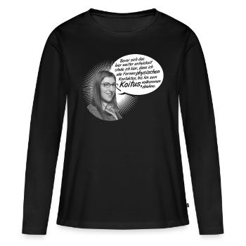 La théorie du Big Bang Amy Koitus - T-shirt manches longues Premium bio Femme - noir - Devant - Julia (174cm)