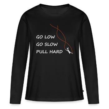 Aerobatics glider glider pilot gliding - Women's Premium Organic Long Sleeve Shirt - black - Front - Julia (174cm)