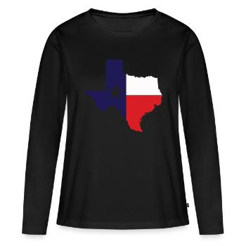 Texas, États-Unis, Amérique, États-Unis - T-shirt manches longues Premium bio Femme - noir - Devant - Julia (174cm)