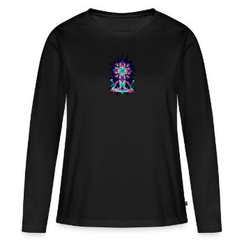 Homme Trippy - T-shirt manches longues Premium bio Femme - noir - Devant - Julia (174cm)