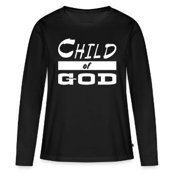 Jésus-Christ Dieu Dieu - T-shirt manches longues Premium bio Femme - noir - Devant - Julia (174cm)