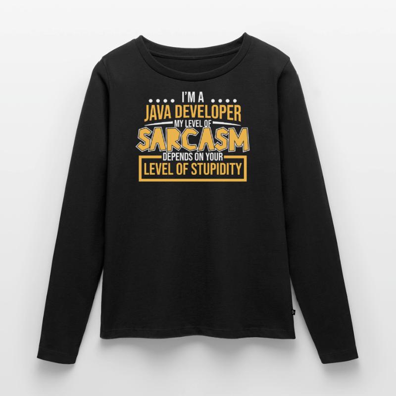 Java Developer Frauen Premium Bio Langarmshirt