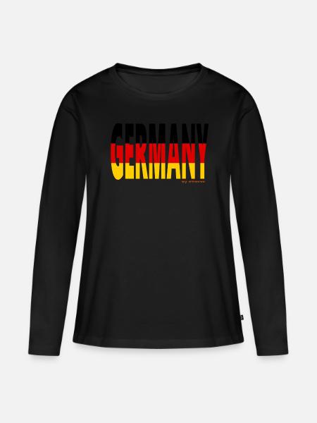 germany - Frauen Premium Bio Langarmshirt - Schwarz