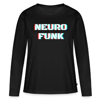 Neurofunk DnB Drum n Bass - Women's Premium Organic Long Sleeve Shirt - black - Front - Julia (174cm)
