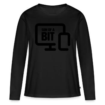 Son of a bit - Frauen Premium Bio Langarmshirt - Schwarz - Vorne - Julia (174cm)