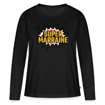Super Godmother - Women's Premium Organic Long Sleeve Shirt - black - Front - Julia (174cm)