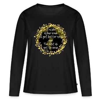 Adrian Ivashkov et Sydney Sage citent RichelleMead - T-shirt manches longues Premium bio Femme - noir - Devant - Julia (174cm)