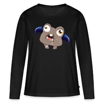 Monstaa Originaals Monster # 12 - T-shirt manches longues Premium bio Femme - noir - Devant - Julia (174cm)