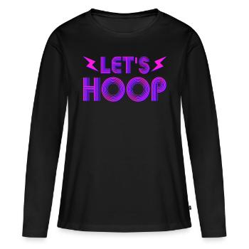 LETS HOOP HULAHOOP HOOPING DANCE FITNESS WOMEN KID - Women's Premium Organic Long Sleeve Shirt - black - Front - Julia (174cm)