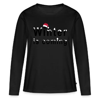 Citations - T-shirt manches longues Premium bio Femme - noir - Devant - Julia (174cm)
