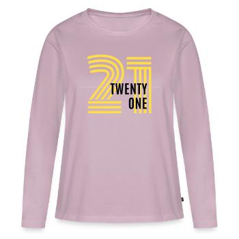 Celebrating Your 21st Birthday - Women's Premium Organic Long Sleeve Shirt - dusky pink - Front - Julia (174cm)