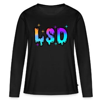 LSD par The Manzanita ́s - T-shirt manches longues Premium bio Femme - noir - Devant - Julia (174cm)