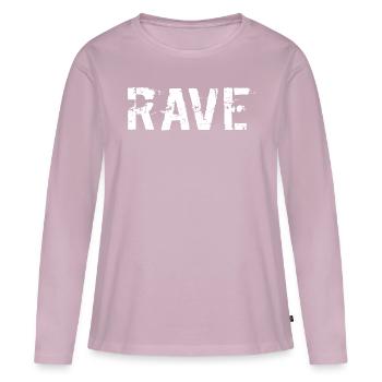 Rave - Frauen Premium Bio Langarmshirt - Altrosa - Vorne - Julia (174cm)