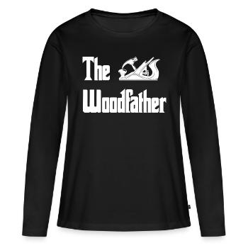 Woodworking Lover Gift Carpentry The - Women's Premium Organic Long Sleeve Shirt - black - Front - Julia (174cm)