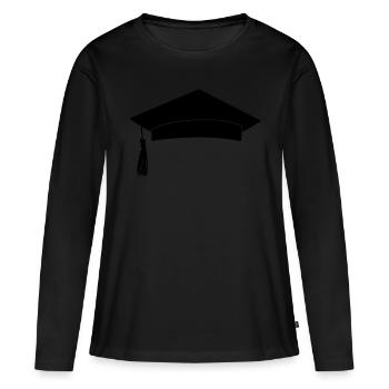 PhD PhD Student Gift - Women's Premium Organic Long Sleeve Shirt - black - Front - Julia (174cm)