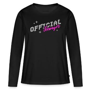 OFFICIAL TEENAGER 13th Birthday - Sayings - Women's Premium Organic Long Sleeve Shirt - black - Front - Julia (174cm)