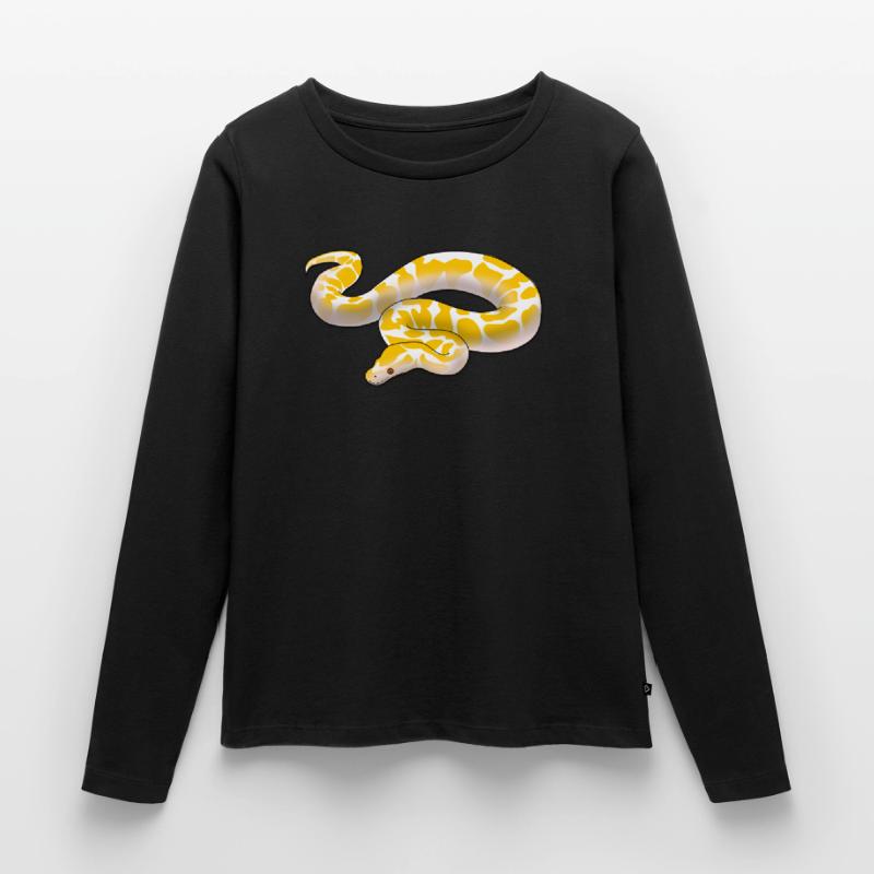 Albino Königspython Python regius ballpython motiv Frauen Premium Bio Langarmshirt
