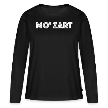 Mozart Wolfgang Amadeus - T-shirt manches longues Premium bio Femme - noir - Devant - Julia (174cm)