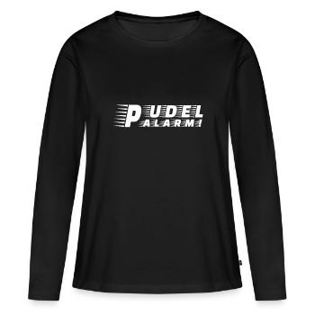 Pudel-Alarm! - Frauen Premium Bio Langarmshirt - Schwarz - Vorne - Julia (174cm)