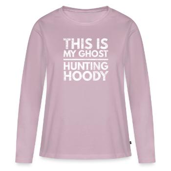 Halloween ghost hunting hoody gift - Women's Premium Organic Long Sleeve Shirt - dusky pink - Front - Julia (174cm)