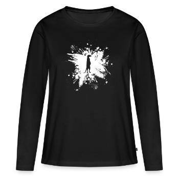 Suricates - T-shirt manches longues Premium bio Femme - noir - Devant - Julia (174cm)