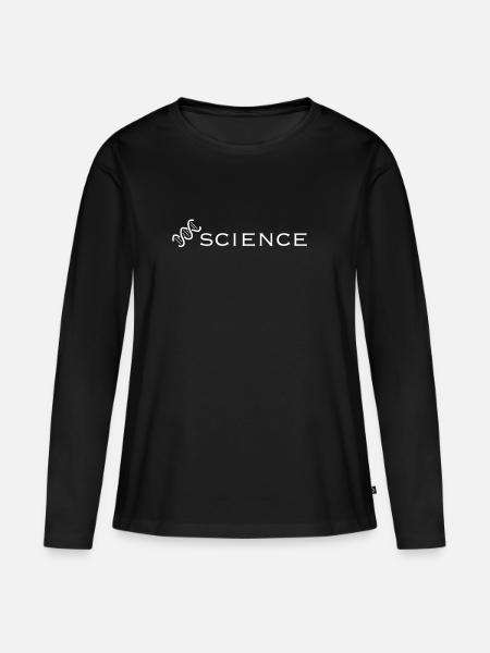 science wissenschaft - Frauen Premium Bio Langarmshirt - Schwarz