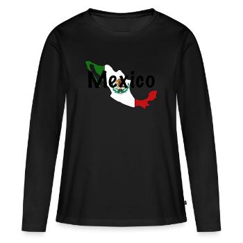 Mexico - T-shirt manches longues Premium bio Femme - noir - Devant - Julia (174cm)