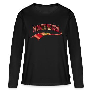 Montenegro - Women's Premium Organic Long Sleeve Shirt - black - Front - Julia (174cm)