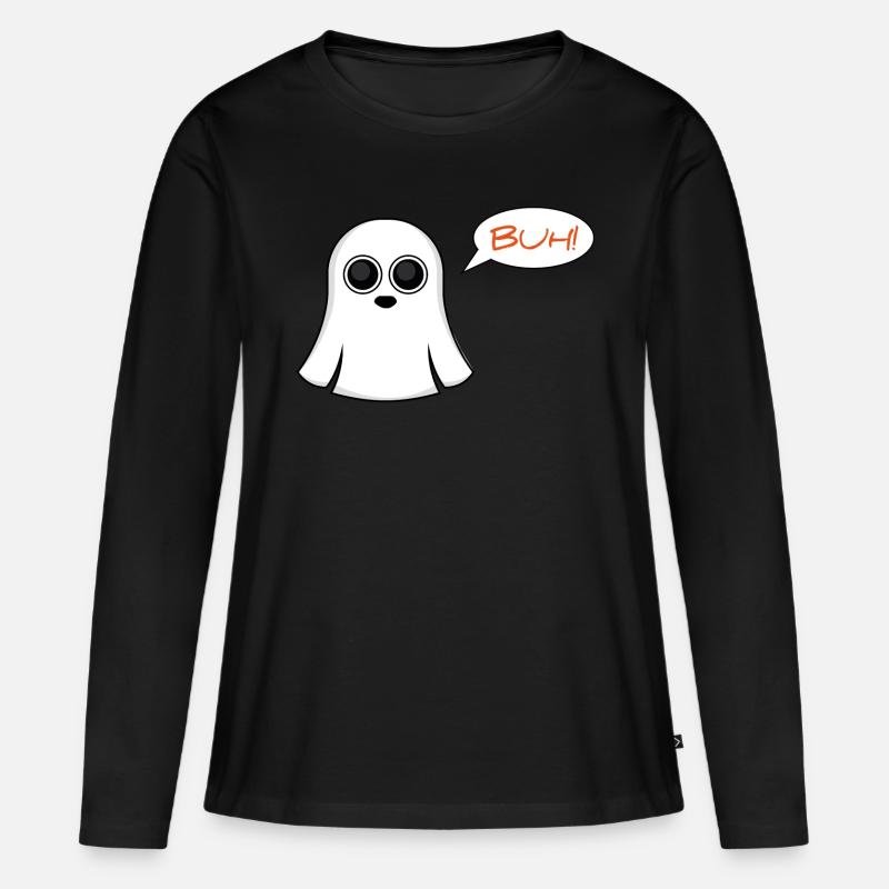 Sweet Ghost BUH - Women's Premium Organic Long Sleeve Shirt - black