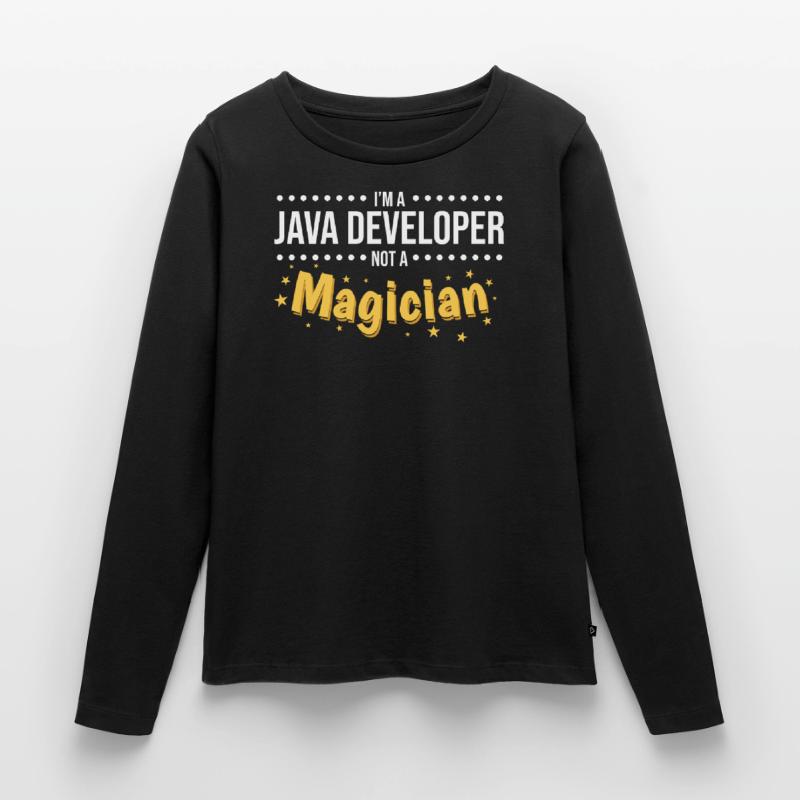 Java Developer T-shirt manches longues Premium bio Femme