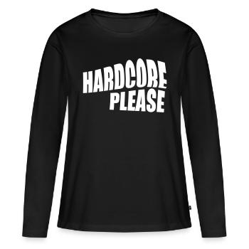 dessins rave. - T-shirt manches longues Premium bio Femme - noir - Devant - Julia (174cm)