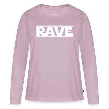 Rave - Frauen Premium Bio Langarmshirt - Altrosa - Vorne - Julia (174cm)