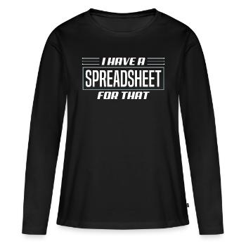 Data Analytics Data Engineering für einen Data - Frauen Premium Bio Langarmshirt - Schwarz - Vorne - Julia (174cm)
