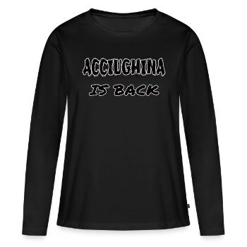 Allegri Juve return shirt - Women's Premium Organic Long Sleeve Shirt - black - Front - Julia (174cm)