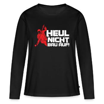 Heul Nicht Billardspieler Billard Queue Geschenk - Frauen Premium Bio Langarmshirt - Schwarz - Vorne - Julia (174cm)