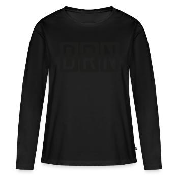 Bern - T-shirt manches longues Premium bio Femme - noir - Devant - Julia (174cm)