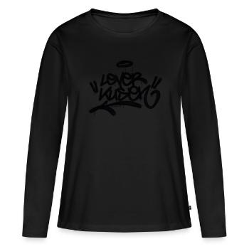 Leverkusen Graffiti Day - Women's Premium Organic Long Sleeve Shirt - black - Front - Julia (174cm)