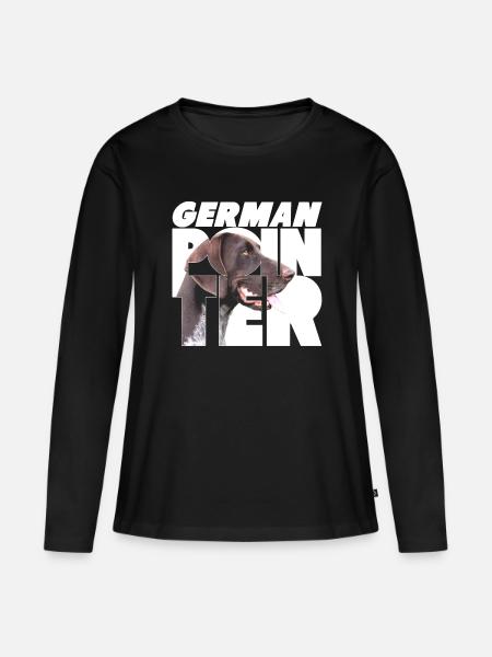 Pointeur allemand VI - T-shirt manches longues Premium bio Femme - noir