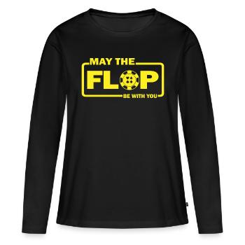 Que le flop soit avec vous poker de jeu de cartes - T-shirt manches longues Premium bio Femme - noir - Devant - Julia (174cm)