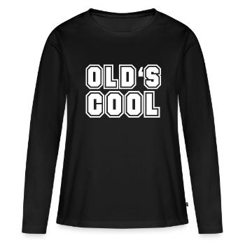 vieux est cool - T-shirt manches longues Premium bio Femme - noir - Devant - Julia (174cm)