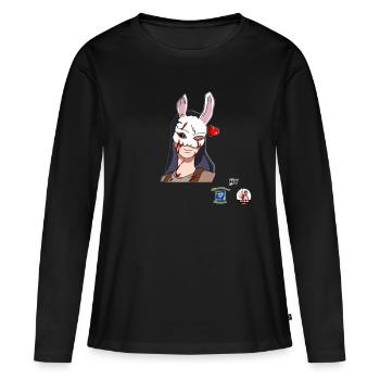 Amour de chasse - T-shirt manches longues Premium bio Femme - noir - Devant - Julia (174cm)