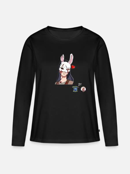 Huntress Love - Frauen Premium Bio Langarmshirt - Schwarz