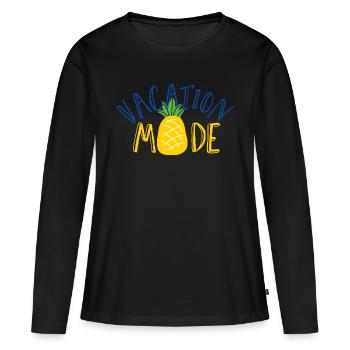 Vacation Mode - Women's Premium Organic Long Sleeve Shirt - black - Front - Julia (174cm)
