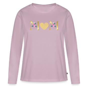Mutter - Frauen Premium Bio Langarmshirt - Altrosa - Vorne - Julia (174cm)