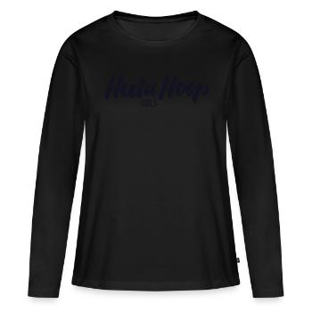Hula-Hoop Girls - Frauen Premium Bio Langarmshirt - Schwarz - Vorne - Julia (174cm)