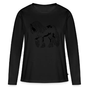 Tinker love horse pony - Women's Premium Organic Long Sleeve Shirt - black - Front - Julia (174cm)
