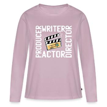 Filmemacher Film Kameramann - Frauen Premium Bio Langarmshirt - Altrosa - Vorne - Julia (174cm)