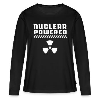 Énergie nucléaire Nucléaire Nucléaire Énergie propre - T-shirt manches longues Premium bio Femme - noir - Devant - Julia (174cm)