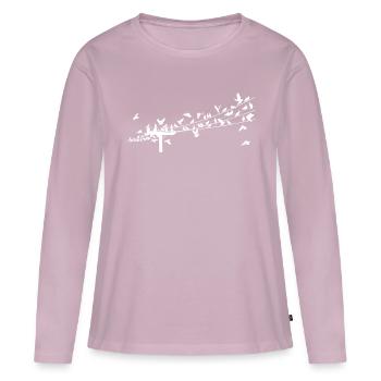 Bird Bird Watching Birds Nature Gift - Women's Premium Organic Long Sleeve Shirt - dusky pink - Front - Julia (174cm)